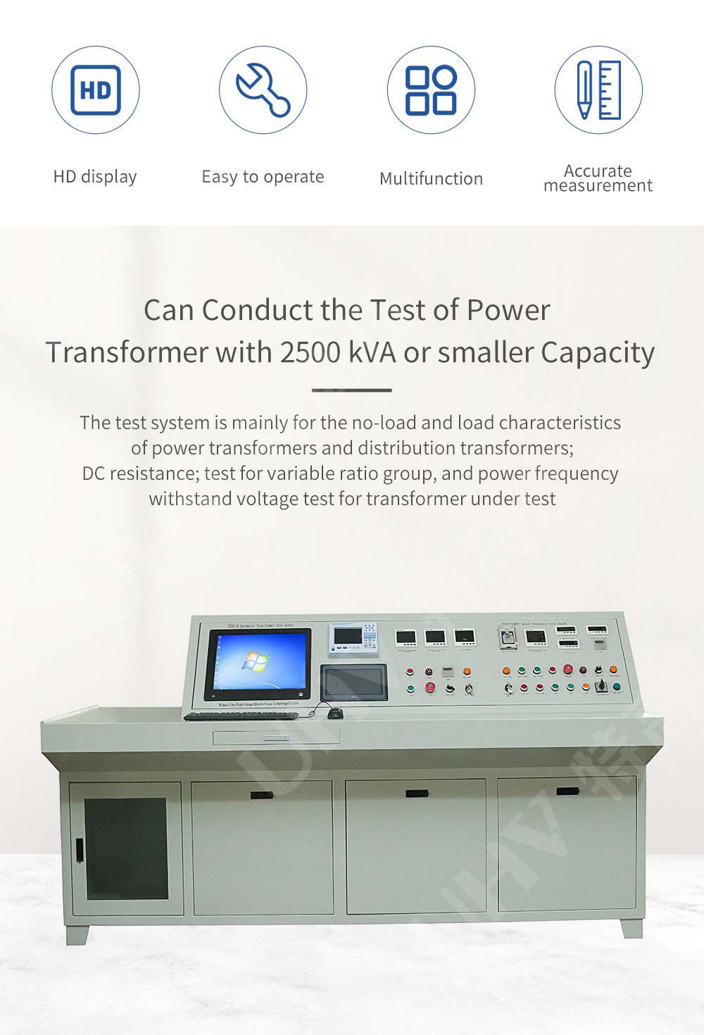 Transformer comprehensive test station