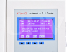 Dielectric strength tester for insulation oil Liquid crystal display