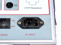 CT PT Tester The power socket