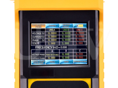 Three-phase Phase voltammeter According to The screen