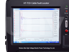 Underground cable fault locator Cable fault tester display