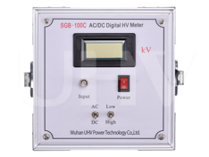 Ac/dc voltage divider display instrument
