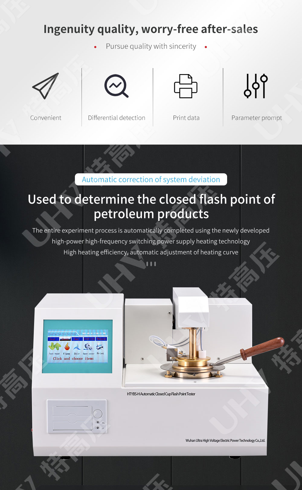 Closed flash point tester